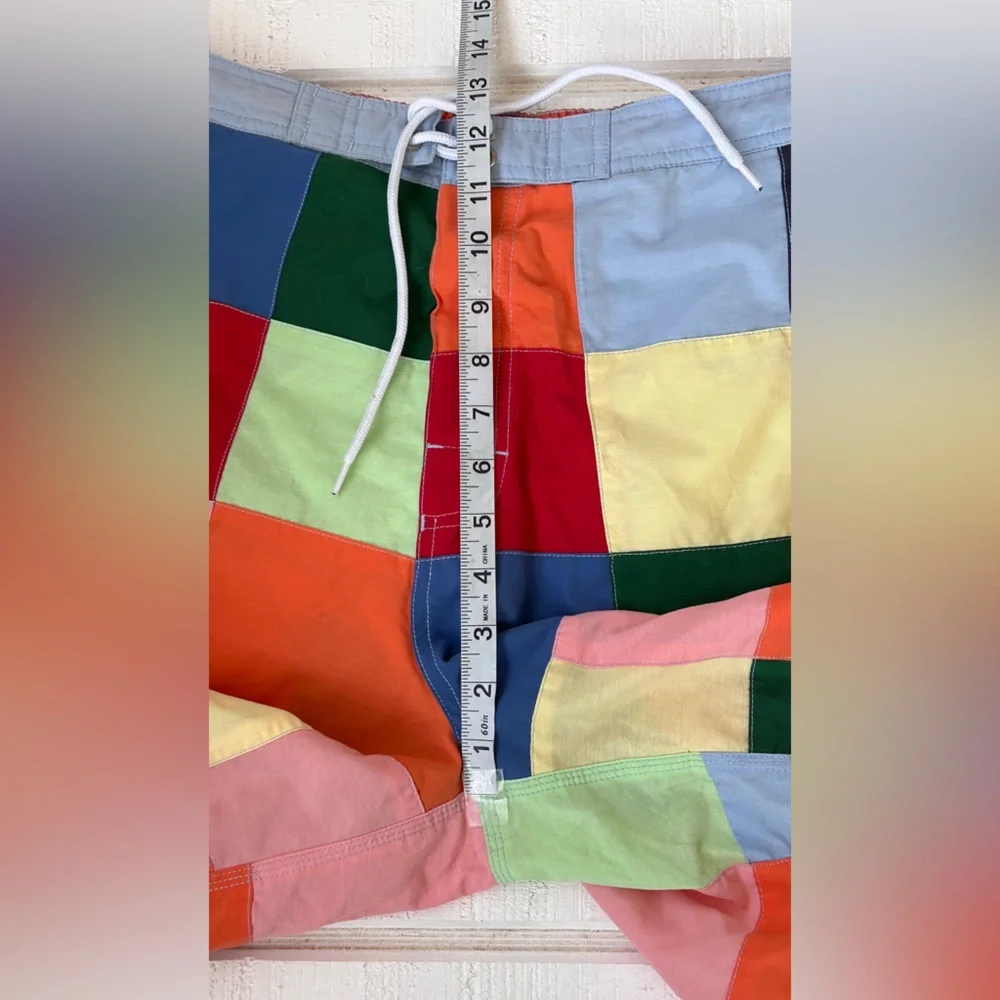 Cremeieux‎ Men’s Colorblock Patchwork Board Shorts Size Medium
